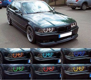 RGB Ангельські глазк на BMW E30/ E32/ E34&mdash;16 кольорів! глазки е39 фото