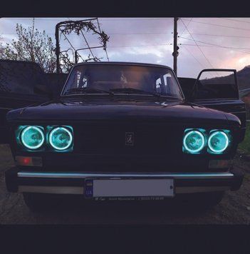 Ангельські очки на будь-яку марку авто і мото&mdash;Angel eyes з Флекс неону.(10цветов). Комплект на одно авто фото