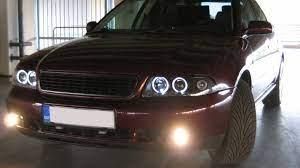 Ангельские глазки на Ауди c холодного неона. Audi angel eyes. (12 цветов в наличии) Комплект на одно авто фото