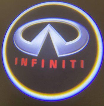 Бездротове лого дверей-Інфініті. Логод на батарейках. Lazer door logo&mdash;Infiniti. Infiniti&mdash;безпровідне лого фото