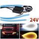 Гнучкі денні ходові вогні (DRL) 24V з функцією бігучого повороту 24V 2 полоски по 60см фото 4