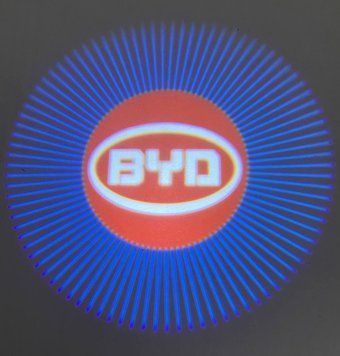 Лого двері на батарейках Audi. Безпровідний лого дверей&mdash;Ауді. Lazer door logo. Byd&mdash;безпровідне лого фото