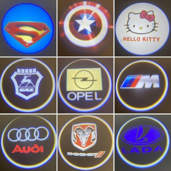 Лого двери на батарейках Bmw. Безпроводное лого дверей&mdash;БМВ. Lazer door logo. BMW&mdash;безпровідне лого фото