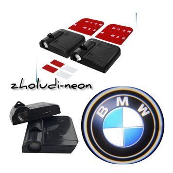 Бездротові лого дверцята БМВ Lazer door logo BMW Безпровідне лого дверей. фото