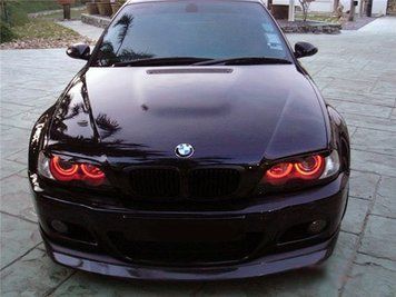 Ангельські очі на bmw'. З холодного неону.10 кольорів у наявності. на любову марку авто! 2м неону фото