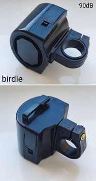 Електронний звуковий сигнал "BIRD" для велосипеда 90dB (скутера, електросамокатів). Колір ЧОРНИЙ. EAV0929 фото
