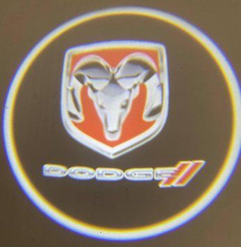 Логод на батарейках Dodge. Бездротове лого дверцята &mdash; Дісней-Мікі Маус. Lazer door logo. DODGE&mdash;безпровідне фото