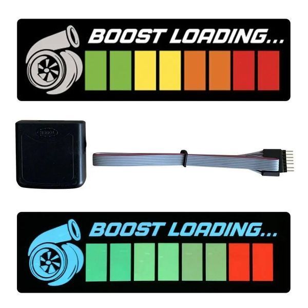 Автомобільний музичний еквалайзер на скло BOOST LOADING 230х30 мм, світлодіодна LED наклейка в авто ЕН-02 фото