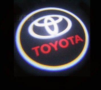 Подсветка двери авто Toyota. врізне лого фото