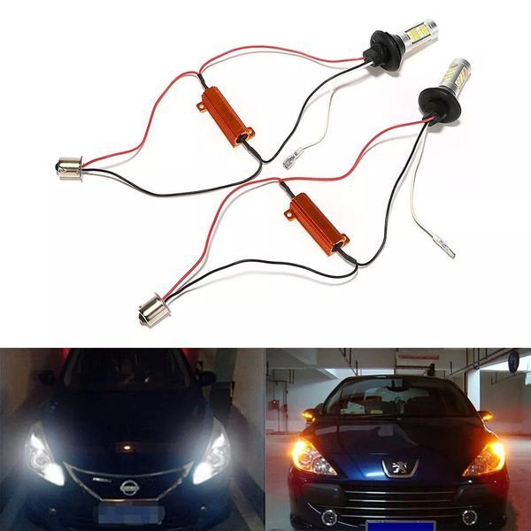 АКЦІЯ!! ДХО у поворотники 2 в 1 50 W T20 + Блок керування ДХО (реле LED DRL) 3147828731 фото