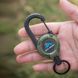 Тактичний брелок-карабін Tactical Keyring з витяжним сталевим тросом 65 см, чорний 8Т36059М1 фото 6