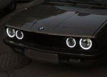 Яскраві Ангельські очі на bmw E28 з ГНУЧКОГОНЕОНУ. Angel eyes BMW Е28. В наявності 12 кольорів.на БМВ. 2мГНУЧКОГОНЕОНУ фото