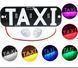 Яскрава світлодіодна табличка TAXI такси 12V 19х6.3 см дріт 25 см універсальна авто підсвітка на лобове скло на присосках жовта TAXI003-YELLOW-12V-droty фото 6