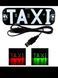 Яскрава світлодіодна табличка TAXI такси з кнопкою та USB 19х6.3 см універсальна авто підсвітка на лобове скло на присосках червон TAXI011-Red-Green-USB фото 7
