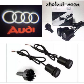Лазернная подсветка двери логотипом Ауди. Lazer door logo light AUDI ! AUDI&mdash;LOGO DOOR фото