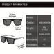 Поляризовані UV400 спортивні окуляри POLARIZED унісекс, лінзи TAC,класичний квадратний дизайн/ glasses022 Silver-black фото 2