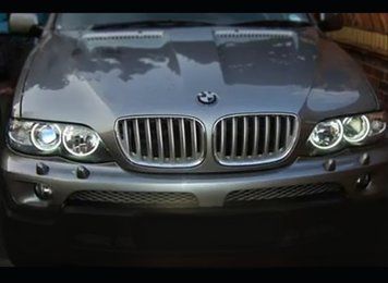 CCFL Ангельські очі на БМВ E53 (до Рестайл)&mdash;БІЛІ. Angel eyes BMW. 3147828694 фото