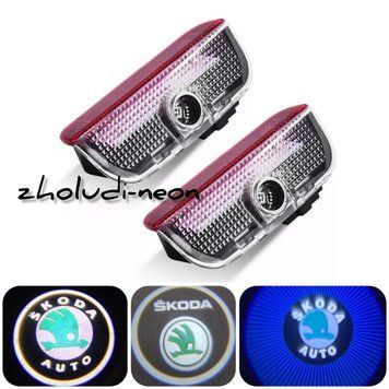 Логотип підсвітка дверей Lazer door logo light Skoda 01 SKODA Superb фото